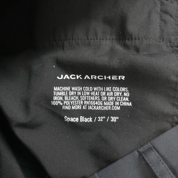 Jack Archer Pants Mens 32x29 Space Black‎ Jetsetter Tech Performance Golf Casual - Picture 3 of 10